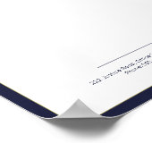 Moderne kantoor letterhead afdrukbare variant poster (Hoek)