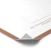 Moderne kantoor letterhead afdrukbare variant poster (Hoek)