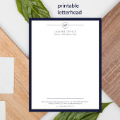 Moderne kantoor letterhead afdrukbare variant poster
