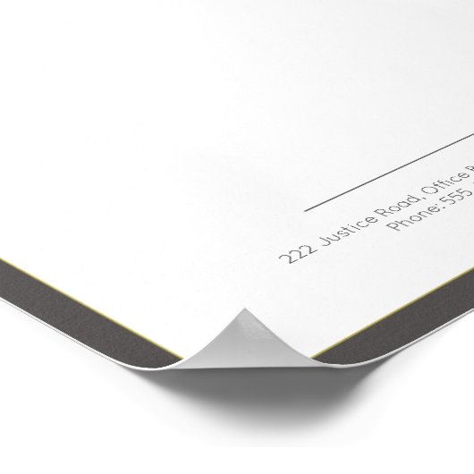 Moderne kantoor letterhead afdrukbare variant poster (Hoek)