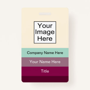 Moderne Kantoor Naam ID-badges Badge