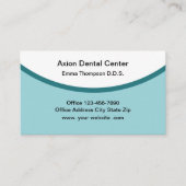 Moderne Kantoor Tandarts Kantoor Afspraak Afsprakenkaartje (Voorkant)