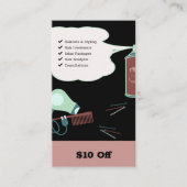 Moderne kapper $10 korting op de Kaart (Voorkant)