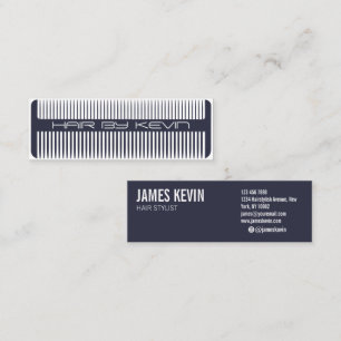 Moderne kapper kam salon branding mini visitekaartje