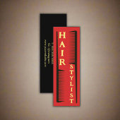 Moderne kapper kapster styliste schoonheidssalon z mini visitekaartje