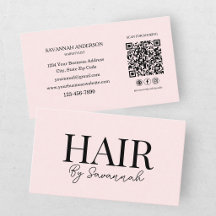 Moderne Kapper Roze Blush QR Code