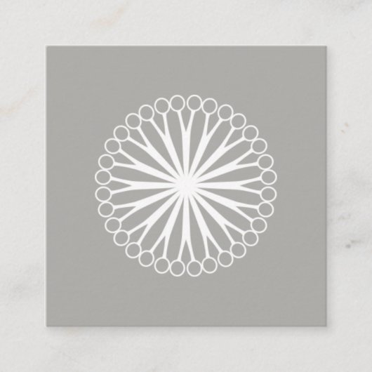 Moderne kapper schaar Logo Vierkante Visitekaartje (Voorkant)