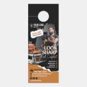 Moderne kappersstoel kapsalon kapster deurhanger (Voorkant)