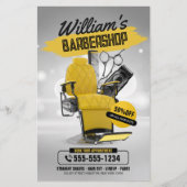 Moderne Kapperszaak Haarstylist Kapper Kapsel Flyer (Voorkant)