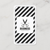 Moderne kapperszaak haarstylist kapperszaak wit visitekaartje (Achterkant)