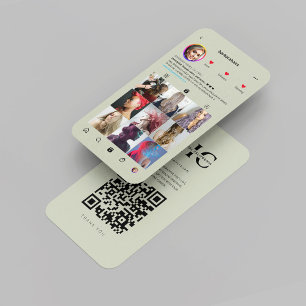 Moderne kapsalon Instagram Haarstylist Sage Visitekaartje