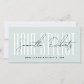 Moderne kapsalon script typografie cadeaukaart (Voorkant)