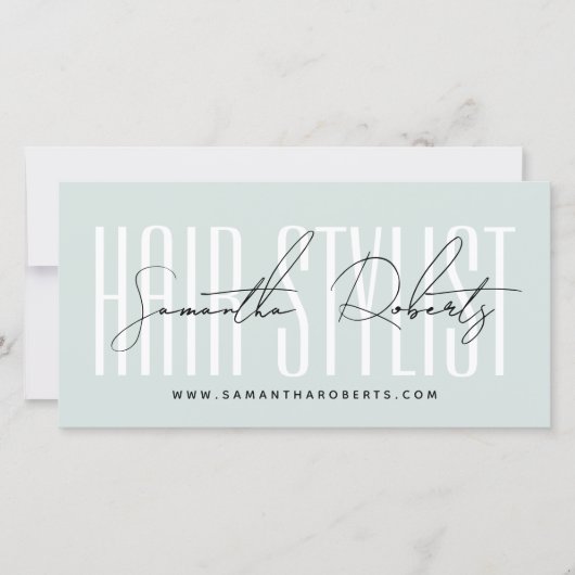 Moderne kapsalon script typografie cadeaukaart (Voorkant)