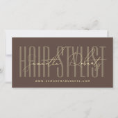 Moderne kapsalon script typografie cadeaukaart (Voorkant)