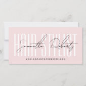 Moderne kapsalon script typografie cadeaukaart (Voorkant)