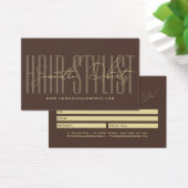 Moderne kapsalon script typografie cadeaukaart visitekaartje (Bureau)