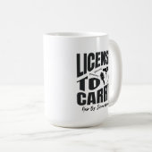 Moderne kapsalon stylist koffiemok (Voorkant rechts)