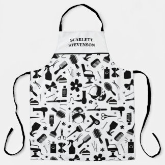 Moderne kapsalon stylist schort