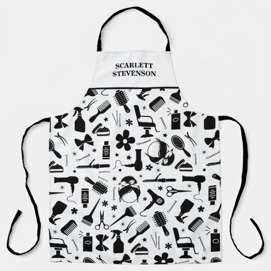 Moderne kapsalon stylist schort (Voorkant)