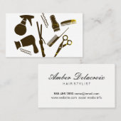 Moderne Kapsalon Stylist Visitekaartje (Voorkant / Achterkant)