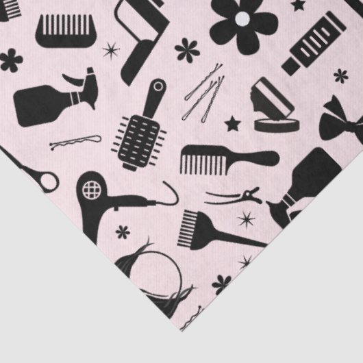 Moderne kapsalon stylist weefsel papier (Detail)