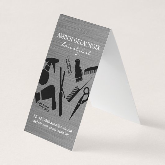 Moderne Kapsalon Visitekaartje (Voorkant)