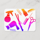 Moderne Kapsalon Visitekaartje (Voorkant)