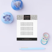 Moderne Kapster in Luipaardprint met Roze Gouden S Flyer (Enkel)