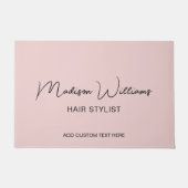 Moderne kapster Salon Roze Deurmat (Voorkant)