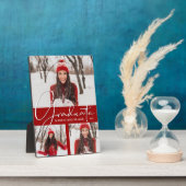 Moderne Kardinaal Rood Afstuderen Fotocollage Fotoplaat (Zijkant)