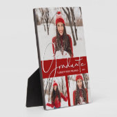 Moderne Kardinaal Rood Afstuderen Fotocollage Fotoplaat (Zijkant)