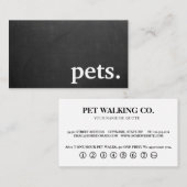 Moderne kartonnen huisdieren. trouwerekaart visitekaartje (Voorkant / Achterkant)