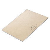 Moderne kartonnen ideeën naam papieren ondergrond notitieblok (Schuin)
