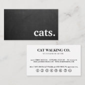 Moderne kartonnen katten. trouwerekaart visitekaartje (Voorkant / Achterkant)