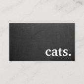 Moderne kartonnen katten. trouwerekaart visitekaartje (Voorkant)