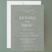 Moderne kas Monstera Groene Bruiloft Kaart