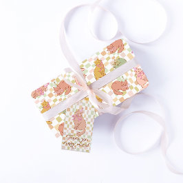 Moderne kat cadeauverpakking, Handgetekende kat, K Inpakpapier Vel