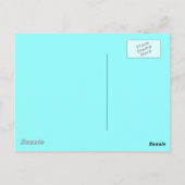Moderne kat uit de middeleeuwen, Turquoise en mari Briefkaart (Achterkant)