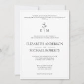 Moderne katholieke huwelijksuitnodigingen met QR-c Kaart (Voorkant)