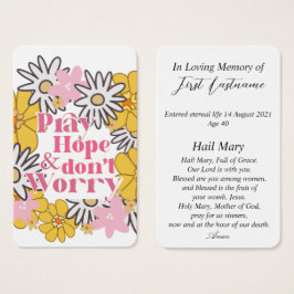 Moderne katholieke Kaart ter nagedachtenis