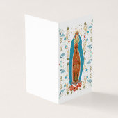 Moderne katholieke Kaart van de begrafenis Memoria (Buitenkant)