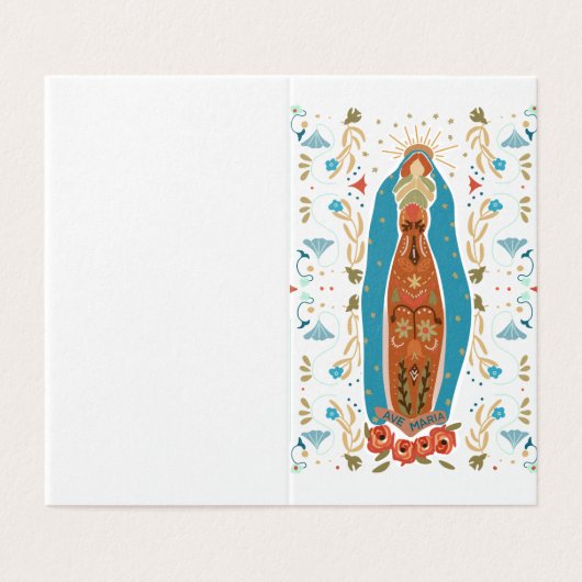 Moderne katholieke Kaart van de begrafenis Memoria (Buitenkant ongevouwen)