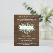 Moderne katholieke trouwkaarten botanisch (Staand voorkant)