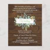 Moderne katholieke trouwkaarten botanisch (Voorkant)