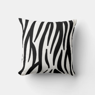Moderne katoenen sierkussen met zebraprint - Natuu