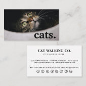 Moderne katten. Loyaliteit ponskaart Visitekaartje (Voorkant / Achterkant)