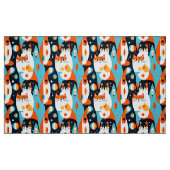 Moderne katten op een Abstracte achtergrond Stof (Fat Quarter)