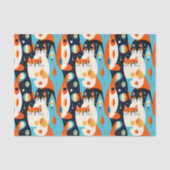 Moderne katten op een Abstracte achtergrond Tissuepapier (Voorkant)