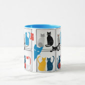 Moderne kattencollage mok (Midden)