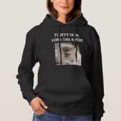 Moderne kattenmoeder aangepaste tekst huisdier fot hoodie (Voorkant)